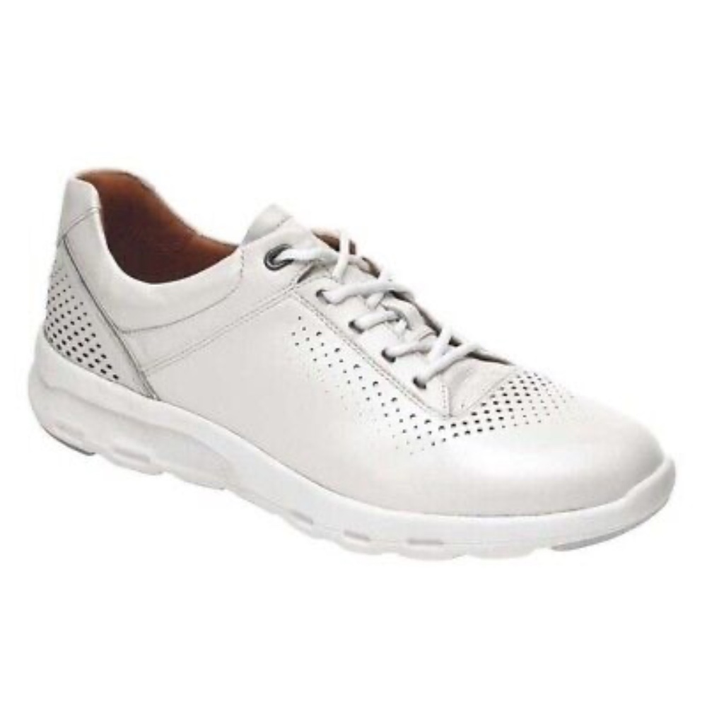 NEW Rockport Ubal  Lets Walk Silver Metallic Lace-up SZ 9M